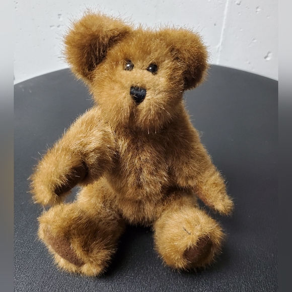 Edmund T Bear Plush Brown Teddy Bear Toy Vintage Moveable Joints - Picture 5 of 6